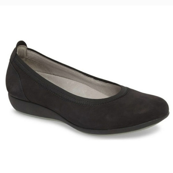 Dansko Kristen Ballet Flat Black Women's 36 - Picture 1 of 12